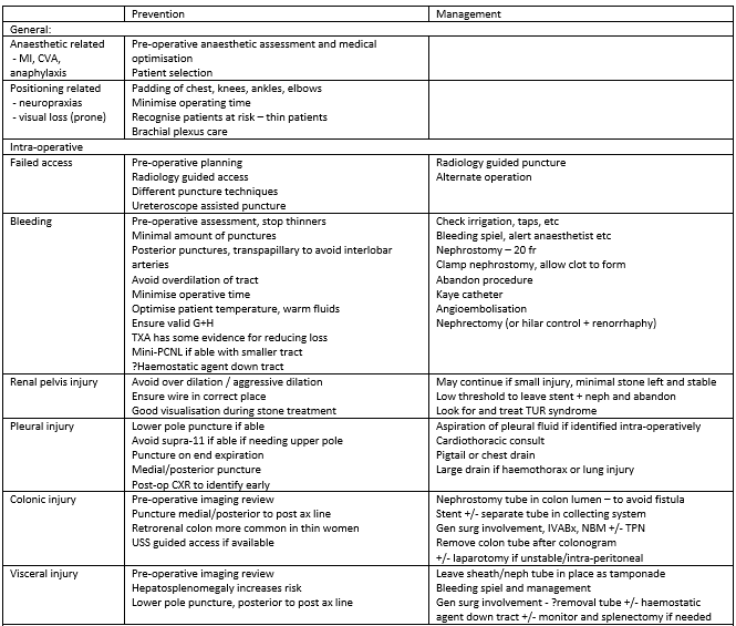 PCNL complications - The Urology Guy